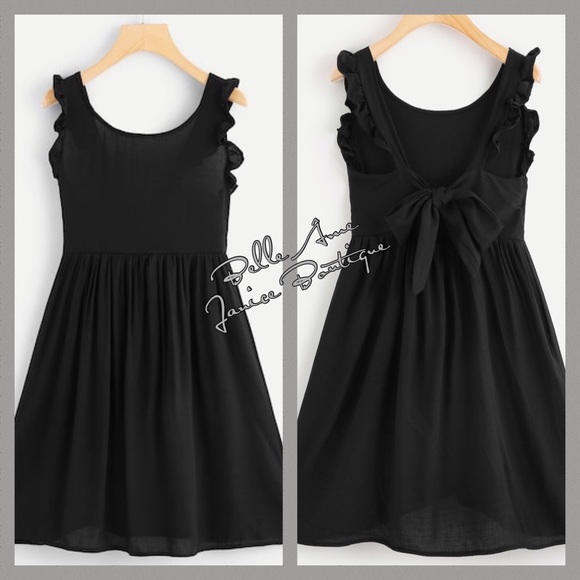 Dresses & Skirts - Light weight A Line Sleeveless Ruffle Trim Dress Dresses & Skirts - Light weight A Line Sleeveless Ruffle Trim Dress
